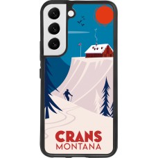Samsung Galaxy S22 Case Hülle - Silikon schwarz Crans-Montana Cabane