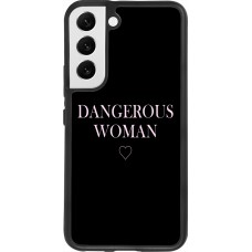 Coque Samsung Galaxy S22 - Silicone rigide noir Dangerous woman