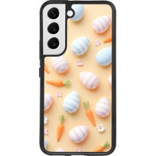 Coque Samsung Galaxy S22 - Silicone rigide noir Easter 2026 Pattern Easter