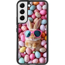 Samsung Galaxy S22 Case Hülle - Silikon schwarz Easter 2026 Rabbit fun