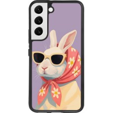 Coque Samsung Galaxy S22 - Silicone rigide noir Easter 2026 Rabbit with scarf