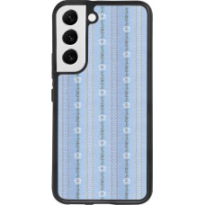 Hülle Samsung Galaxy S22 - Silikon schwarz Edel- Weiss