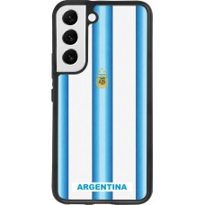 Samsung Galaxy S22 Case Hülle - Silikon schwarz Argentinien 2026 personalisierbares Fussballtrikot