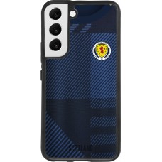 Coque Samsung Galaxy S22 - Silicone rigide noir Maillot de football Ecosse personnalisable