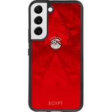 Samsung Galaxy S22 Case Hülle - Silikon schwarz Ägypten 2026 personalisierbares Fussballtrikot