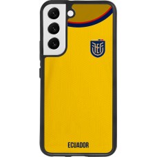 Coque Samsung Galaxy S22 - Silicone rigide noir Maillot de football Equateur 2022