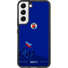 Coque Samsung Galaxy S22 - Silicone rigide noir Maillot de football Haiti 2026 personnalisable