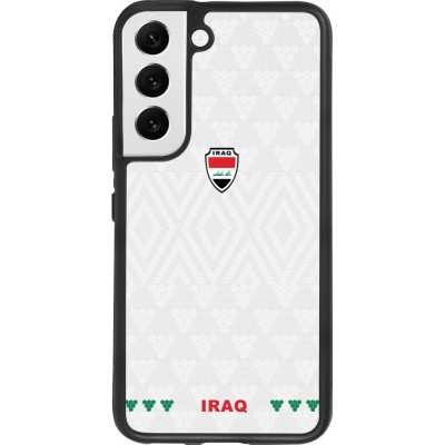 Samsung Galaxy S22 Case Hülle - Silikon schwarz Irak 2026 personalisierbares Fussballtrikot