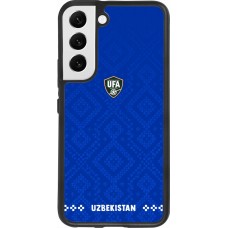 Coque Samsung Galaxy S22 - Silicone rigide noir Maillot de football Ouzbékistan 2026 personnalisable