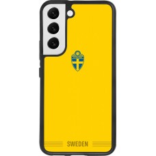 Coque Samsung Galaxy S22 - Silicone rigide noir Maillot de football Suède 2026 personnalisable