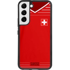 Hülle Samsung Galaxy S22 - Silikon schwarz Football shirt Switzerland 2022