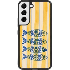 Coque Samsung Galaxy S22 - Silicone rigide noir Portuguese fish 2026