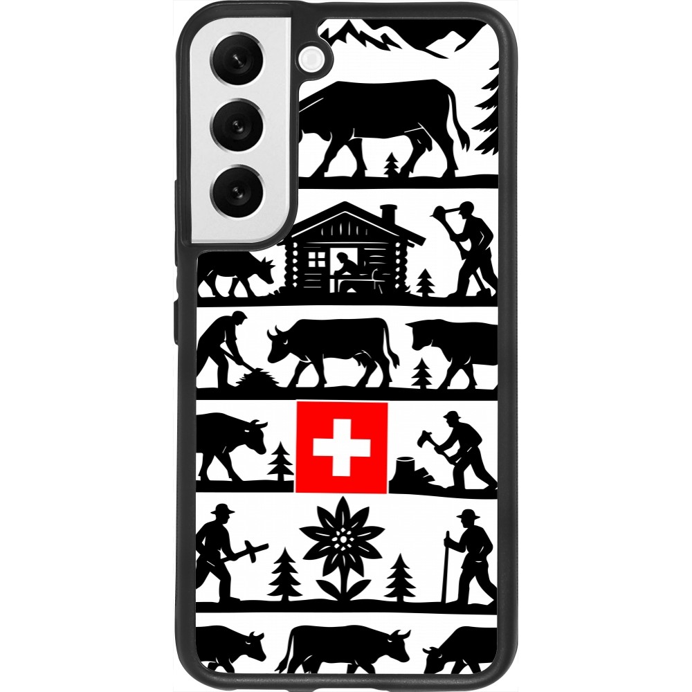 Samsung Galaxy S22 Case Hülle - Silikon schwarz Poya Schweiz 1