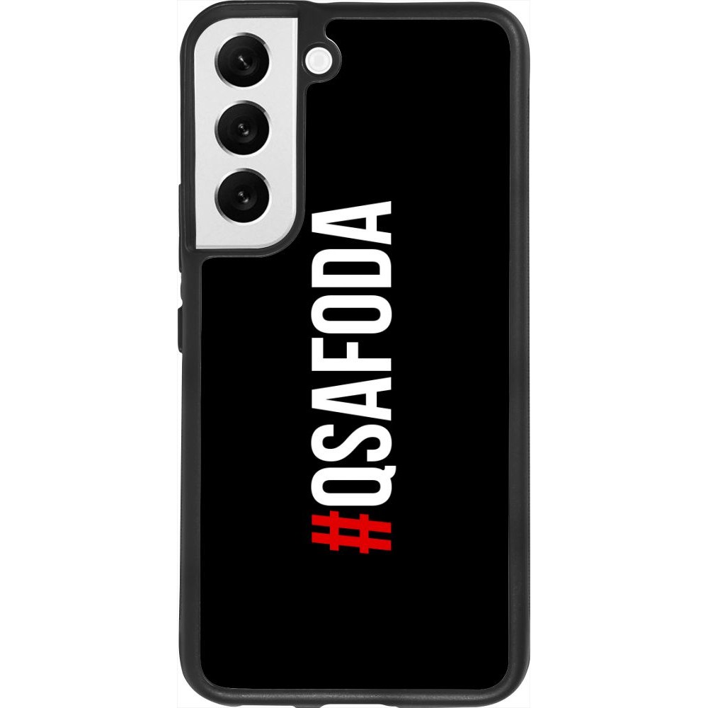 Coque Samsung Galaxy S22 - Silicone rigide noir Qsafoda 1