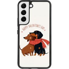 Coque Samsung Galaxy S22 - Silicone rigide noir Saint Valentines Day 26 Happy Valentine