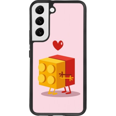 Samsung Galaxy S22 Case Hülle - Silikon schwarz Saint Valentines Day 26 Puzzle