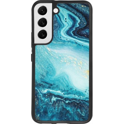 Hülle Samsung Galaxy S22 - Silikon schwarz Sea Foam Blue