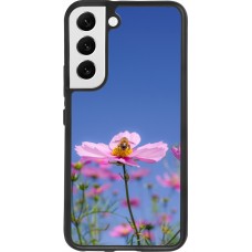 Coque Samsung Galaxy S22 - Silicone rigide noir Bee on a flower Spring 2026