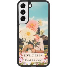 Samsung Galaxy S22 Case Hülle - Silikon schwarz Live life in full moon Spring 2026