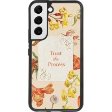 Coque Samsung Galaxy S22 - Silicone rigide noir Trust the process Spring 2026