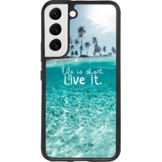 Coque Samsung Galaxy S22 - Silicone rigide noir Summer 18 24