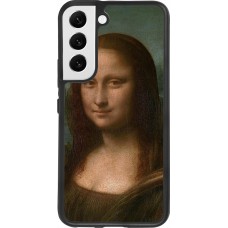 Coque Samsung Galaxy S22 - Silicone rigide noir Tableau art - La Joconde - Léonard de Vinci