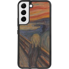 Coque Samsung Galaxy S22 - Silicone rigide noir Tableau art - Le Cri - Edvard Munch