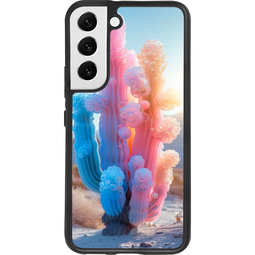 Coque Samsung Galaxy S22 - Silicone rigide noir Artificial vegetation 2025