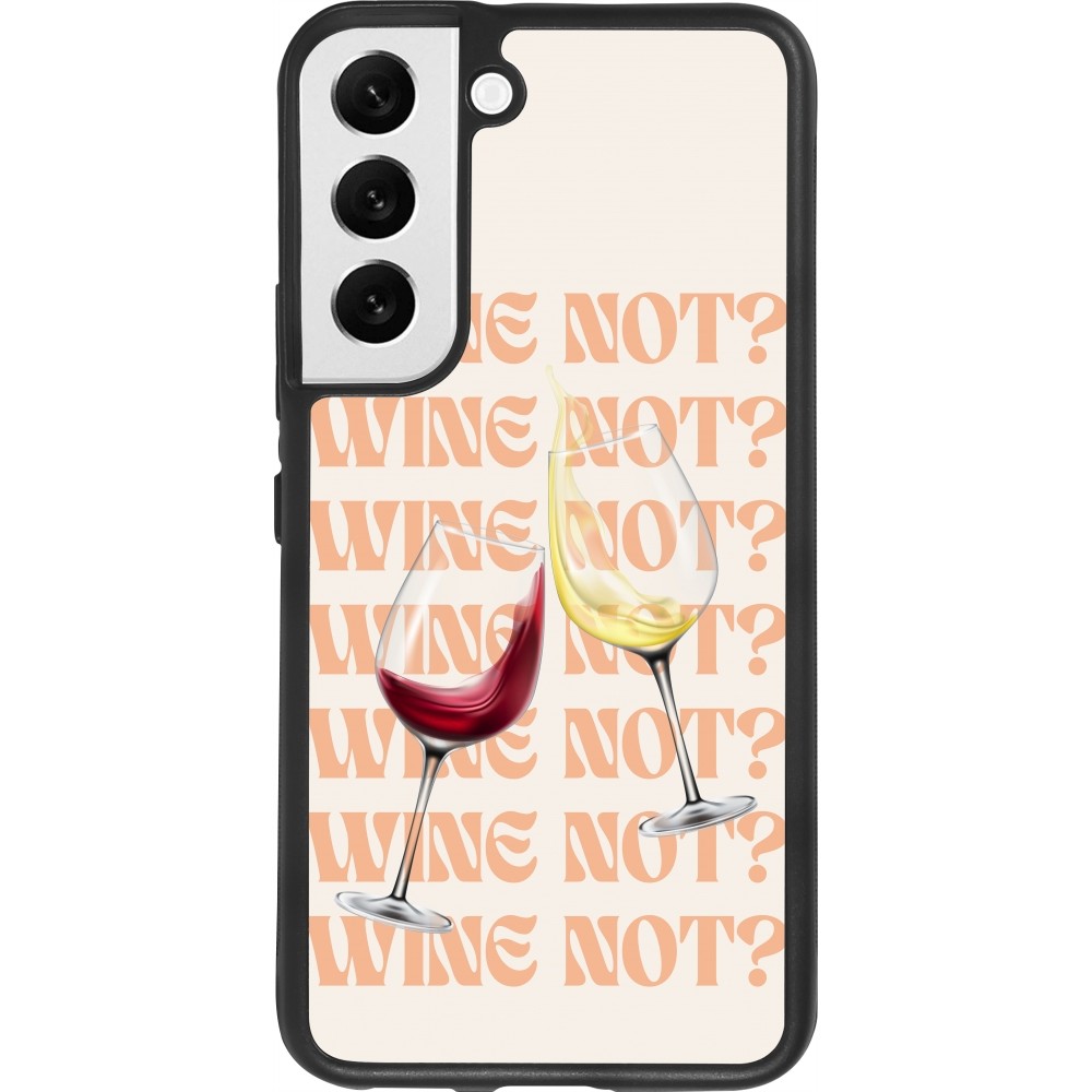 Samsung Galaxy S22 Case Hülle - Silikon schwarz Wine not