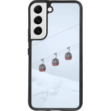 Samsung Galaxy S22 Case Hülle - Silikon schwarz Winter 22 ski lift