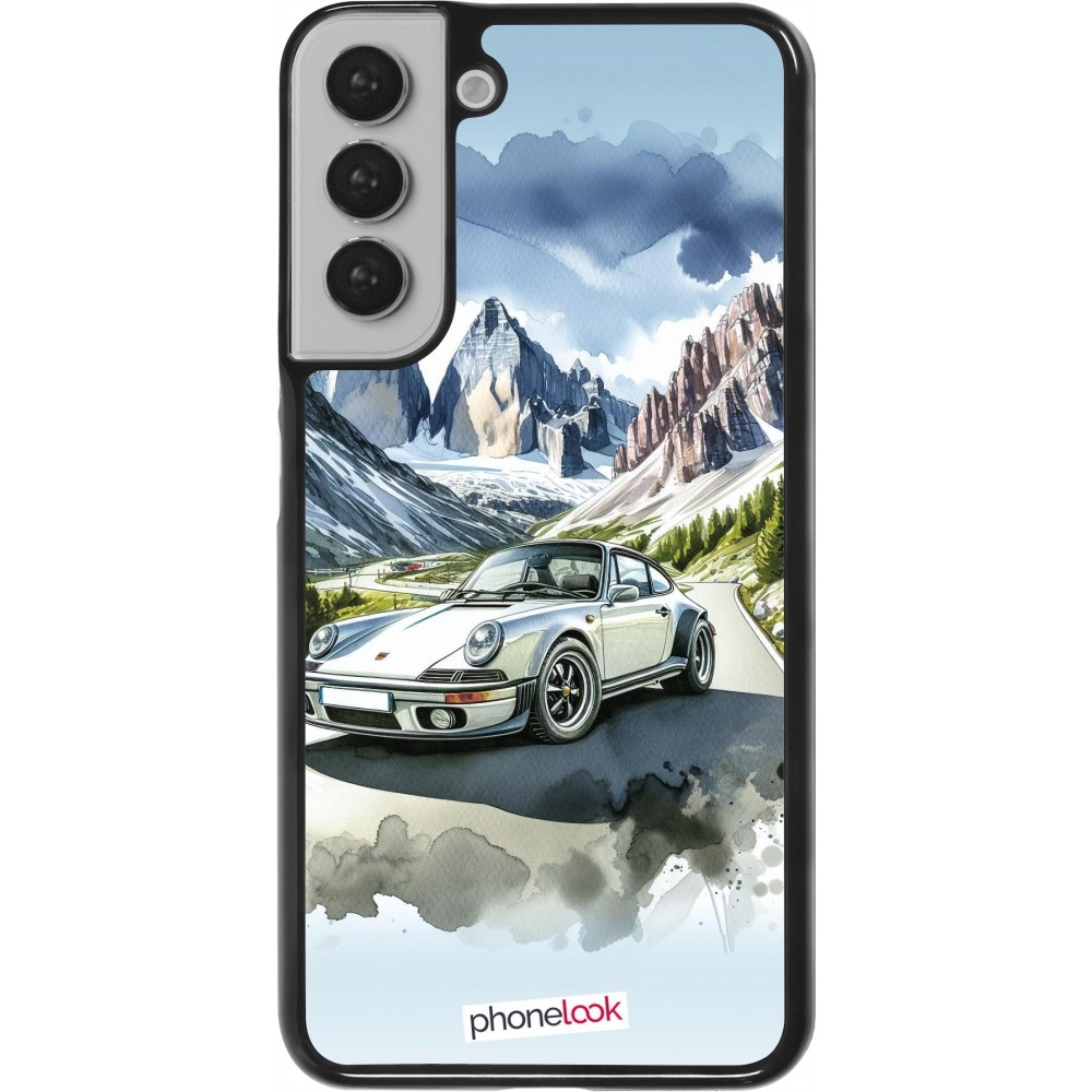 Samsung Galaxy S22+ Case Hülle - Porsche 911 Berg Aquarell