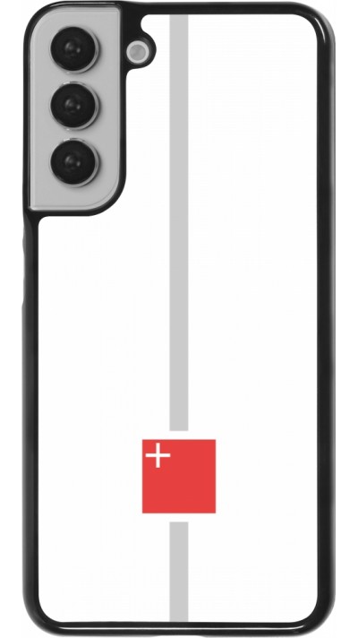 Samsung Galaxy S22+ Case Hülle - Kanton SZ weiss