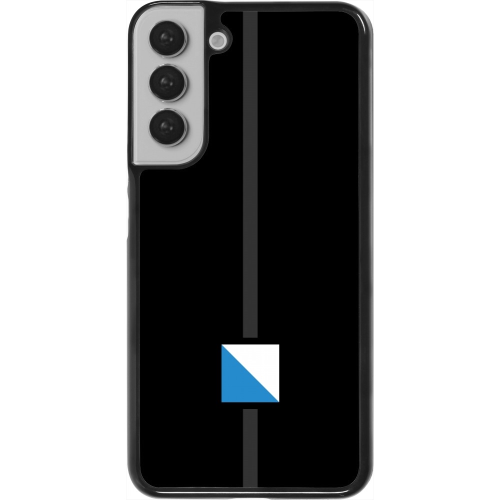 Samsung Galaxy S22+ Case Hülle - Kanton ZH schwarz