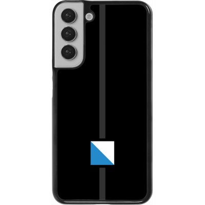 Samsung Galaxy S22+ Case Hülle - Kanton ZH schwarz