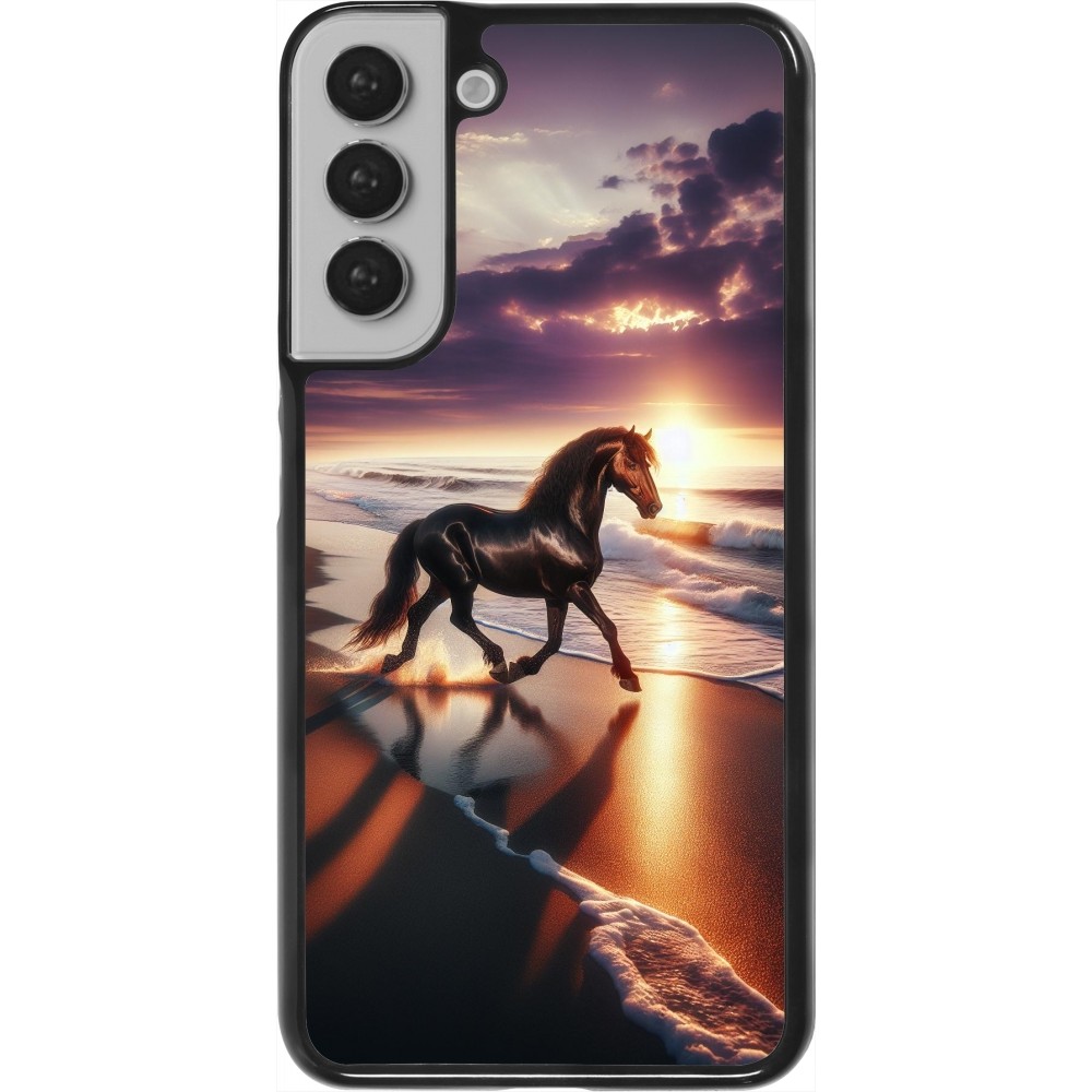 Coque Samsung Galaxy S22+ - Cheval majestueux plage