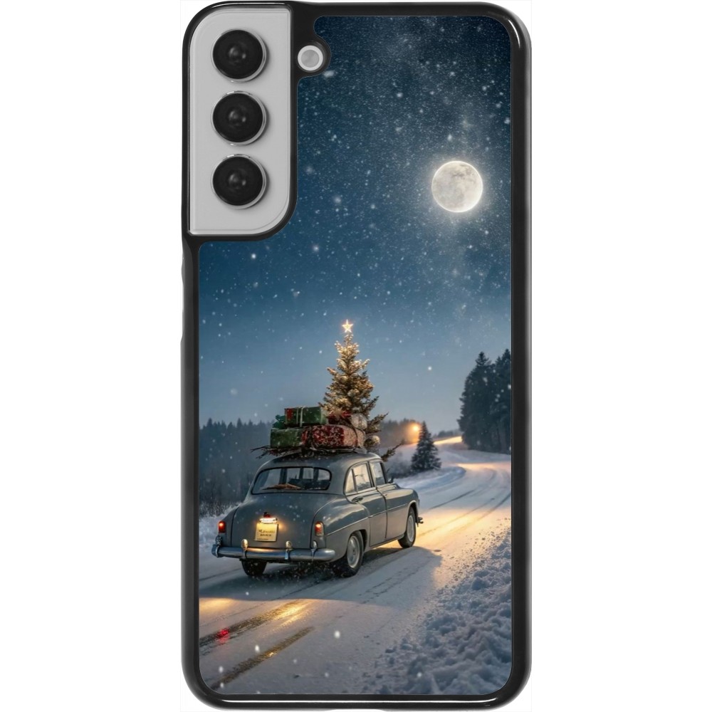 Coque Samsung Galaxy S22+ - Christmas 25 Car with Tree Xmas