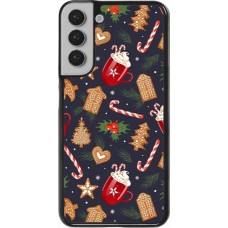 Coque Samsung Galaxy S22+ - Christmas 25 Pattern Gingerbread House