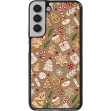 Coque Samsung Galaxy S22+ - Christmas 25 Pattern Ginger Cookie