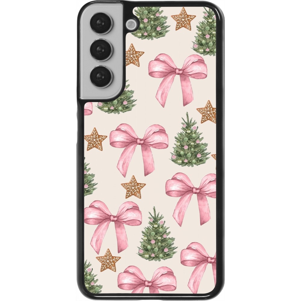 Coque Samsung Galaxy S22+ - Christmas 25 Vintage Ribbons
