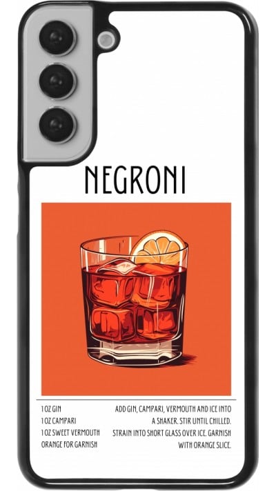 Coque Samsung Galaxy S22+ - Cocktail recette Negroni