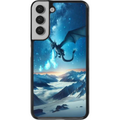Coque Samsung Galaxy S22+ - Dragon nocturne montagne