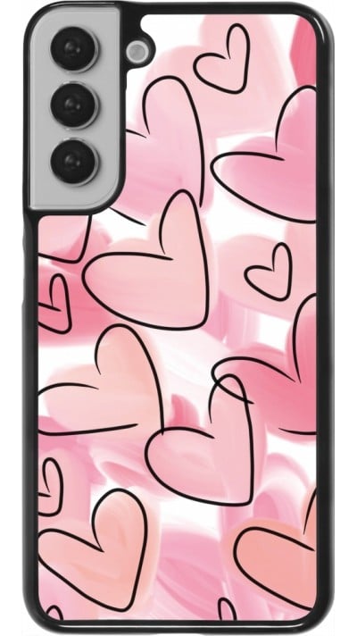Coque Samsung Galaxy S22+ - Easter 2023 pink hearts