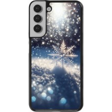 Samsung Galaxy S22+ Case Hülle - Schneeflocke Solar Glanz