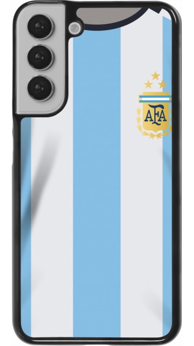 Coque Samsung Galaxy S22+ - Maillot de football Argentine 2022 personnalisable