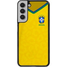 Coque Samsung Galaxy S22+ - Maillot de football Brésil 2022 personnalisable