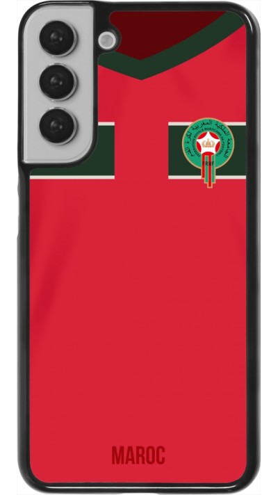 Coque Samsung Galaxy S22+ - Maillot de football Maroc 2022 personnalisable