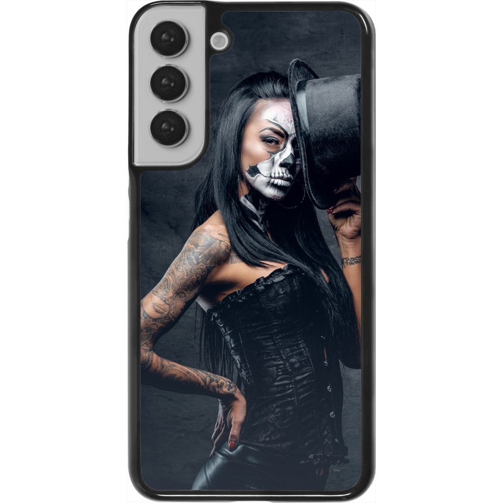 Samsung Galaxy S22+ Case Hülle - Halloween 22 Tattooed Girl