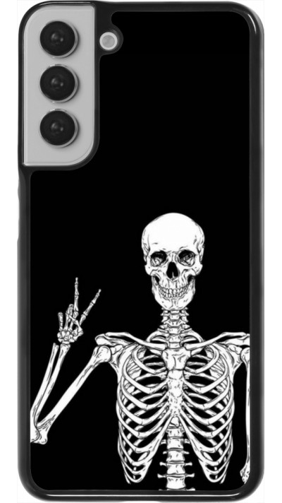 Coque Samsung Galaxy S22+ - Halloween 2023 peace skeleton