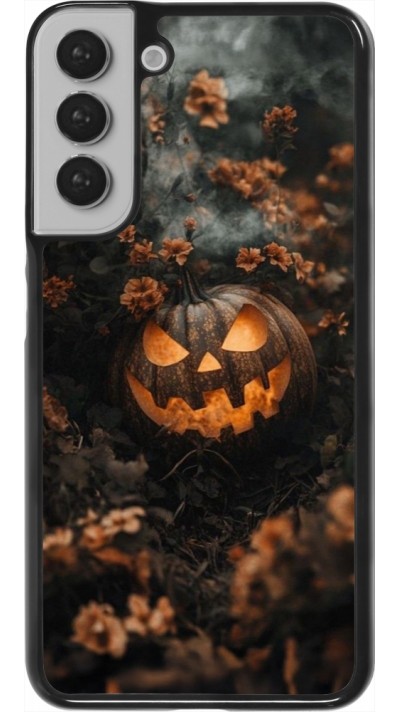 Coque Samsung Galaxy S22+ - Halloween 2025 Pumpkin with flowers