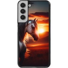 Samsung Galaxy S22+ Case Hülle - Majestätischer Sonnenuntergang Pferd